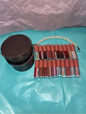LV Style Lip Gloss Set With Case - 20 Piece!
